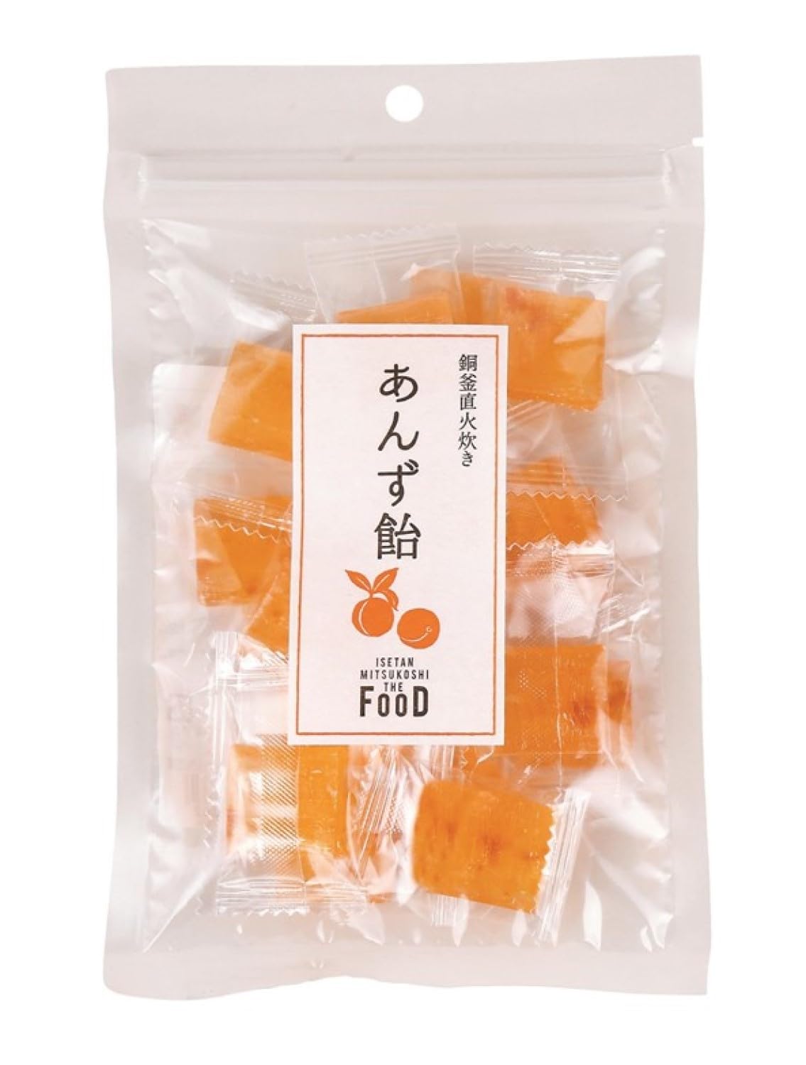 Amazon.co.jp: クイーンズ伊勢丹 銅釜直火炊き あんず飴 80g×10個